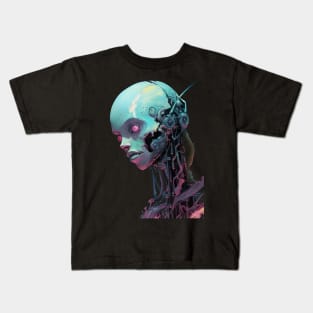 Futuristic skull Kids T-Shirt